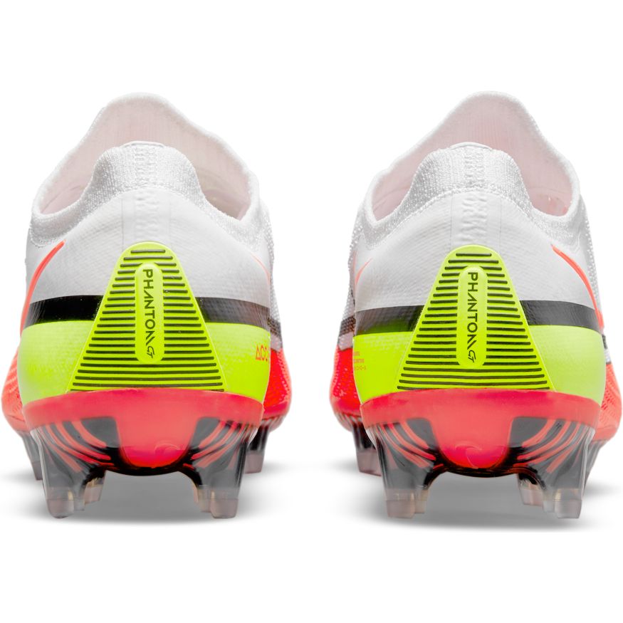 Nike Phantom GT2 Elite Low FG-WHITE/BRIGHT CRIMSON/VOLT/BLACK