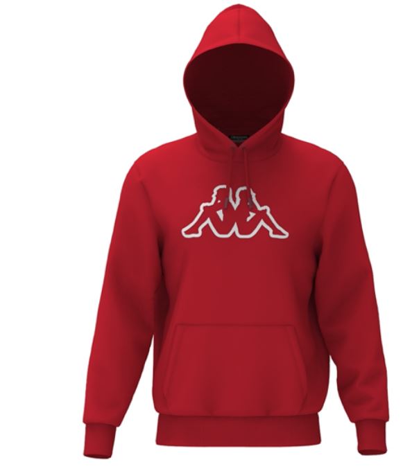 KAPPA LOGO ZAVROK HOODIE-RED CORAL