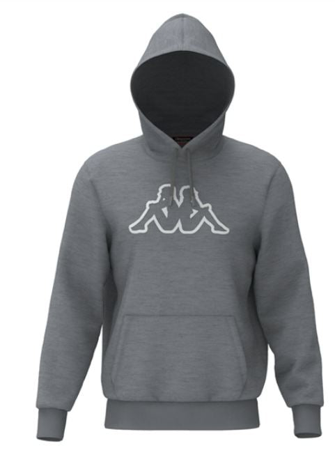 KAPPA LOGO ZAVROK HOODIE-GREY