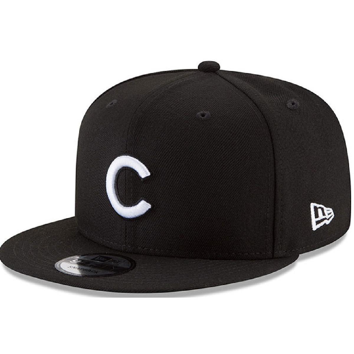 Chicago Cubs NEW ERA BASIC COLLECTION SNAPBACK 9FIFTY-BLACK AND WHITE