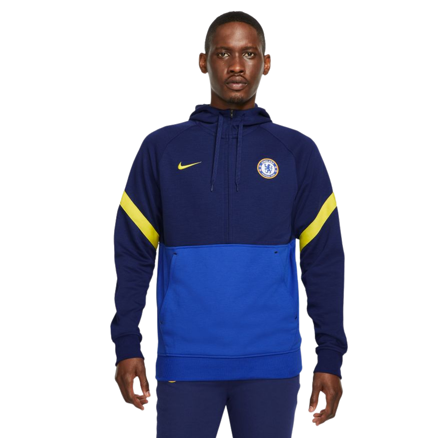 Nike Chelsea FC Men's 1/2-Zip Fleece Soccer Hoodie