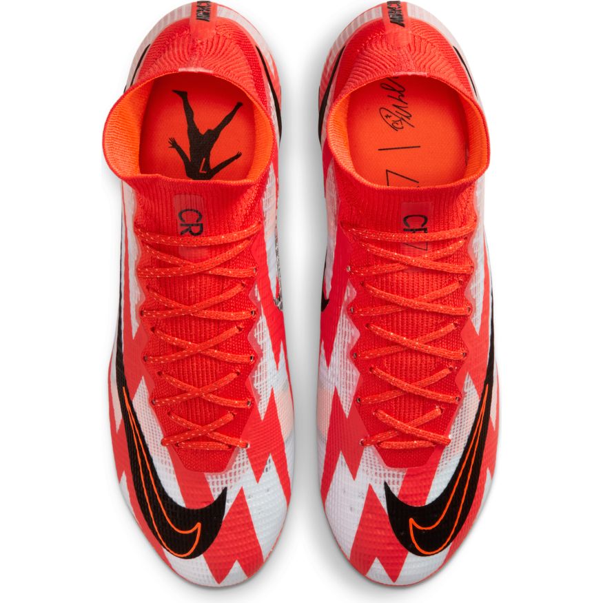 Nike Mercurial Superfly 8 Elite CR7 FG-CHILE RED/BLACK-GHOST-TOTAL ORANGE