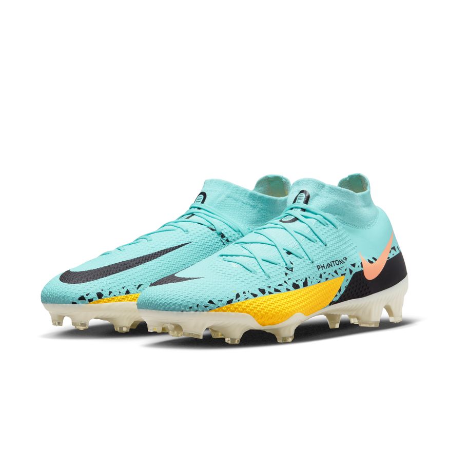 Nike Phantom GT2 Pro Dynamic Fit FG-GLACIER ICE/BLACK-YELLOW STRIKE