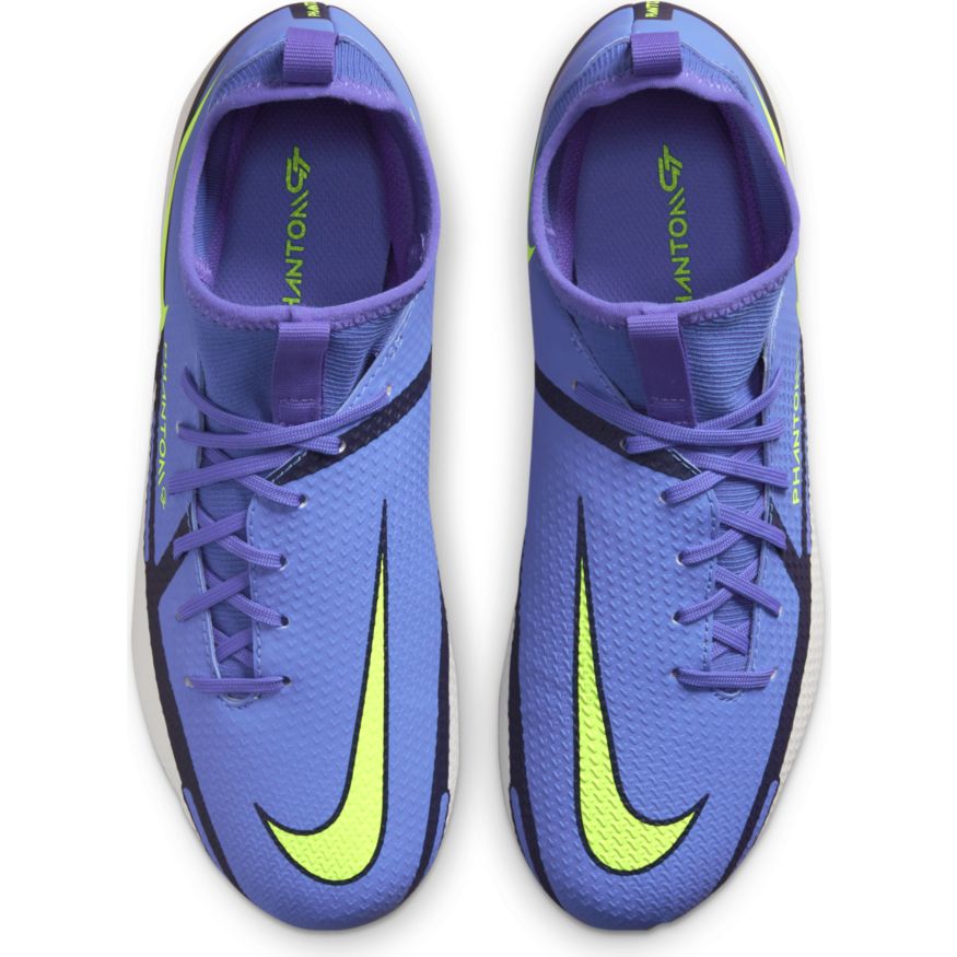 Nike Jr. Phantom GT2 Academy Dynamic Fit MG-SAPPHIRE/VOLT-GREY FOG-BLUE VOID