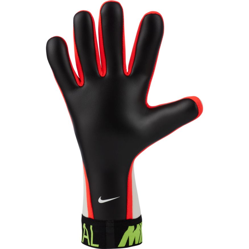 Nike Mercurial Youth Touch Victory Goalkeeper Gloves-WHITE/VOLT/BRIGHT CRIMSON