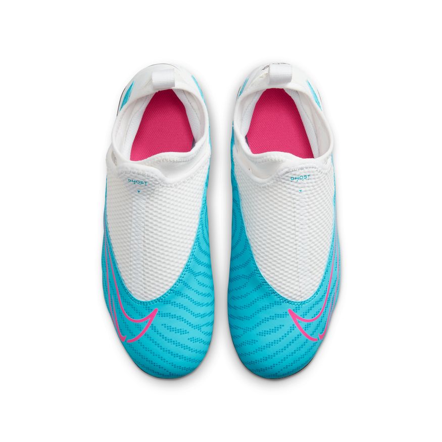 Nike Jr. Phantom GX Academy Dynamic Fit MG-BALTIC BLUE/PINK BLAST-WHITE-LASER BLUE