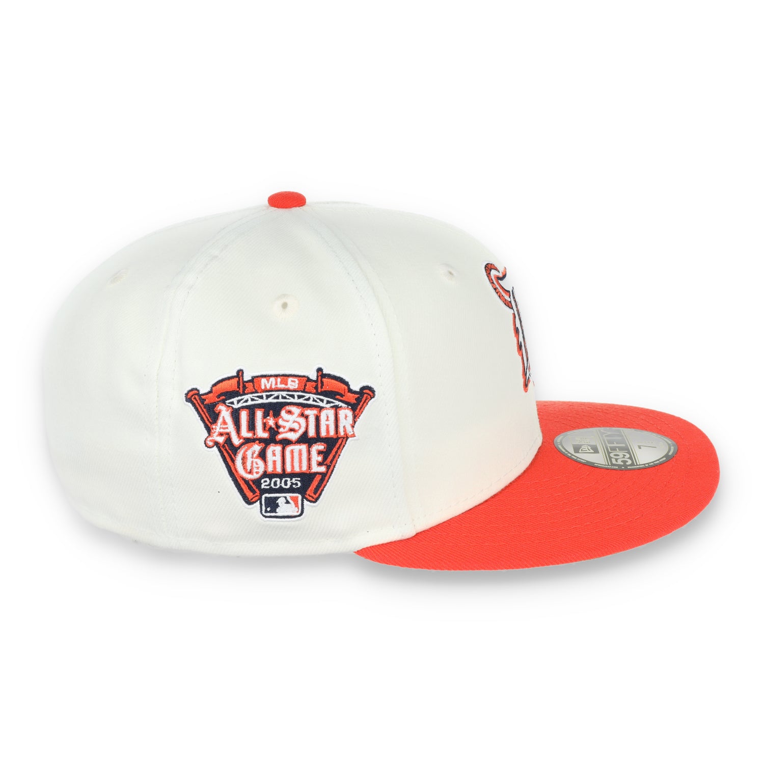 New Era Detroit Tigers 2005 All Star Game Patch 59FIFTY Fitted Hat-Ivory