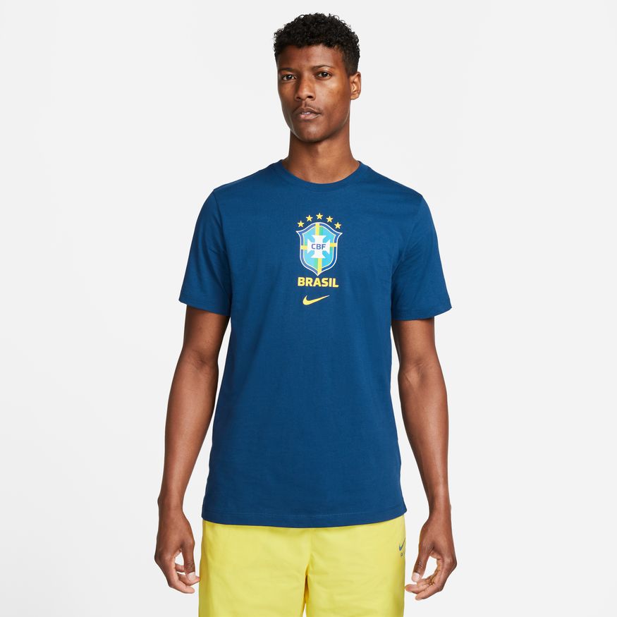 Nike Men's Brasil T-Shirt-Blue