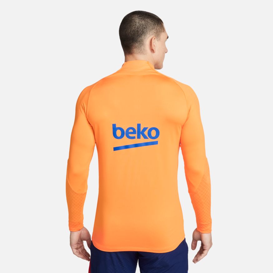 Nike Men's FC Barcelona Strike Dri-FIT Soccer Drill Top-Vivid Orange