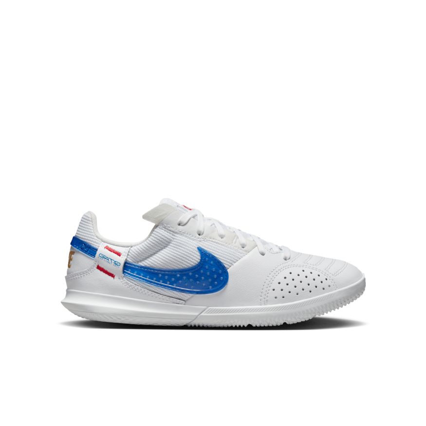 Nike Jr. Streetgato Little/Big Kids' Soccer Shoes-WHITE/ ROYAL-RED