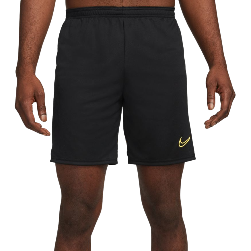 Nike Dri-FIT Academy Men's Knit Soccer Shorts-BLACK/LASER ORANGE