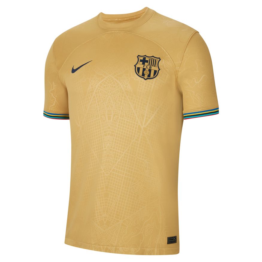 Nike Men's FC Barcelona Stadium Away Dri-FIT Soccer Jersey 2022/23