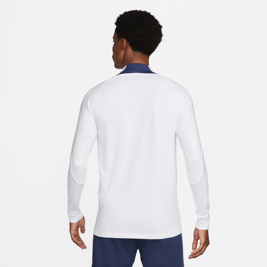 Nike Men's Paris Saint-Germain Strike Fourth Dri-FIT Soccer Drill Top - White/Navy