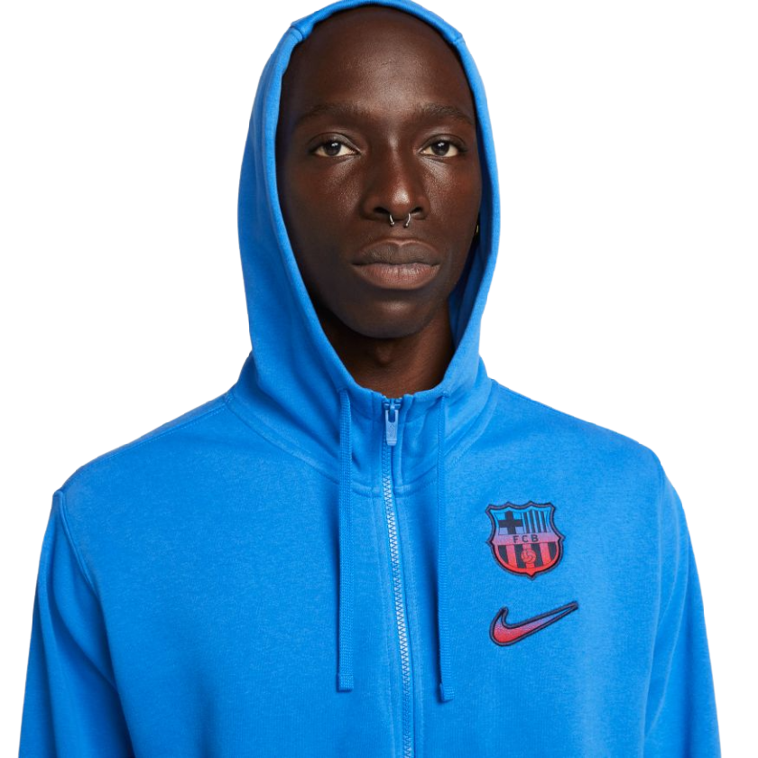 Nike FC Barcelona Men's French Terry Full-Zip Hoodie