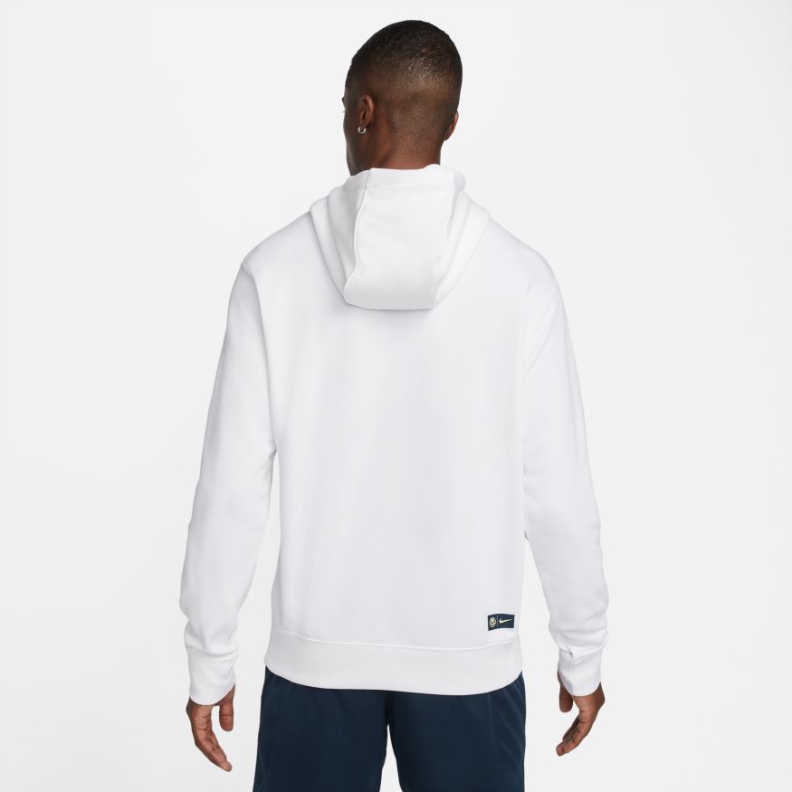 Nike Men's Club América French Terry Soccer Hoodie-White