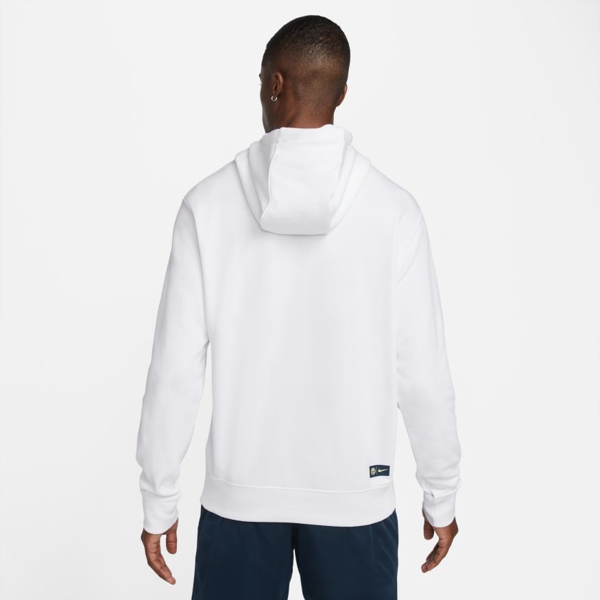 Club América Men's French Terry Soccer Hoodie-White