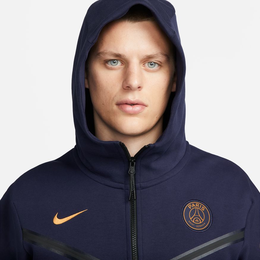 Nike Men's Paris Saint-Germain Tech Fleece Windrunner Full-Zip Hoodie