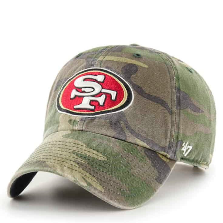 '47 BRAND SAN FRANCISCO 49ERS CAMO '47 CLEAN UP ADJUSTABLE HAT