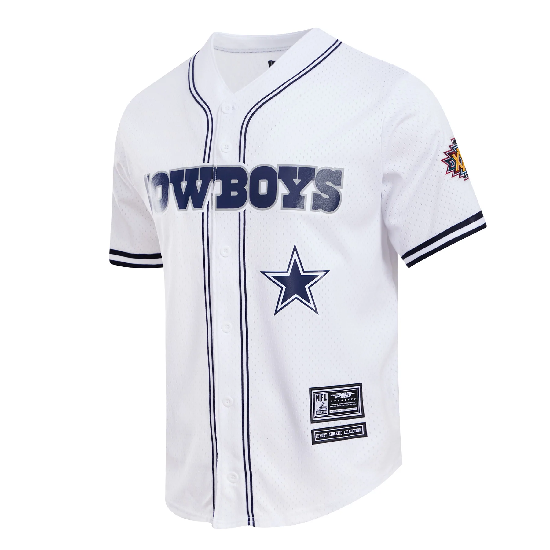 PRO STANDARD DALLAS COWBOYS LOGO MESH BUTTON UP SHIRT