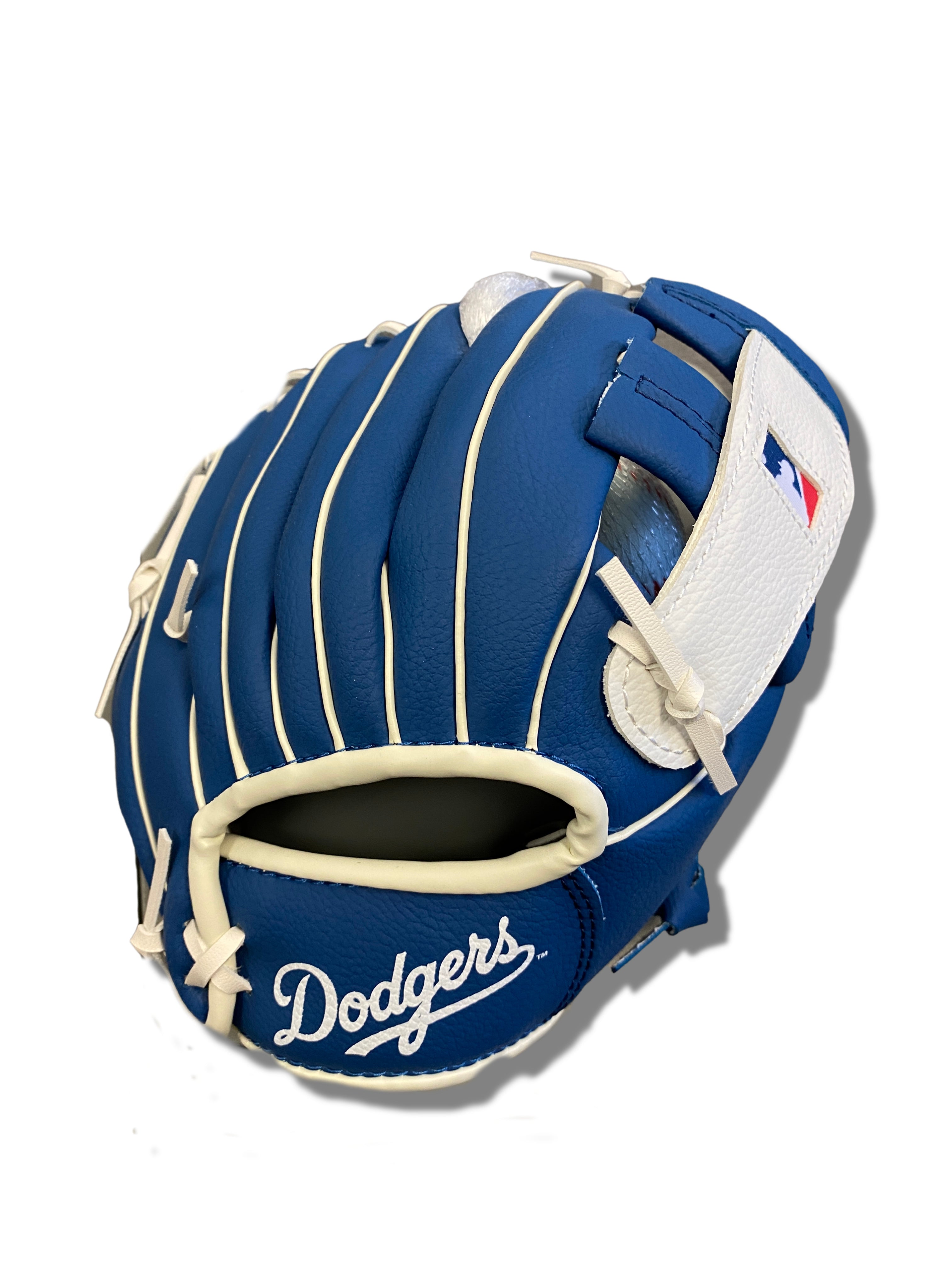 FRANKLIN LA DODGERS MLB TEAM GLOVES AND BALL SET-ROYAL BLUE/WHITE