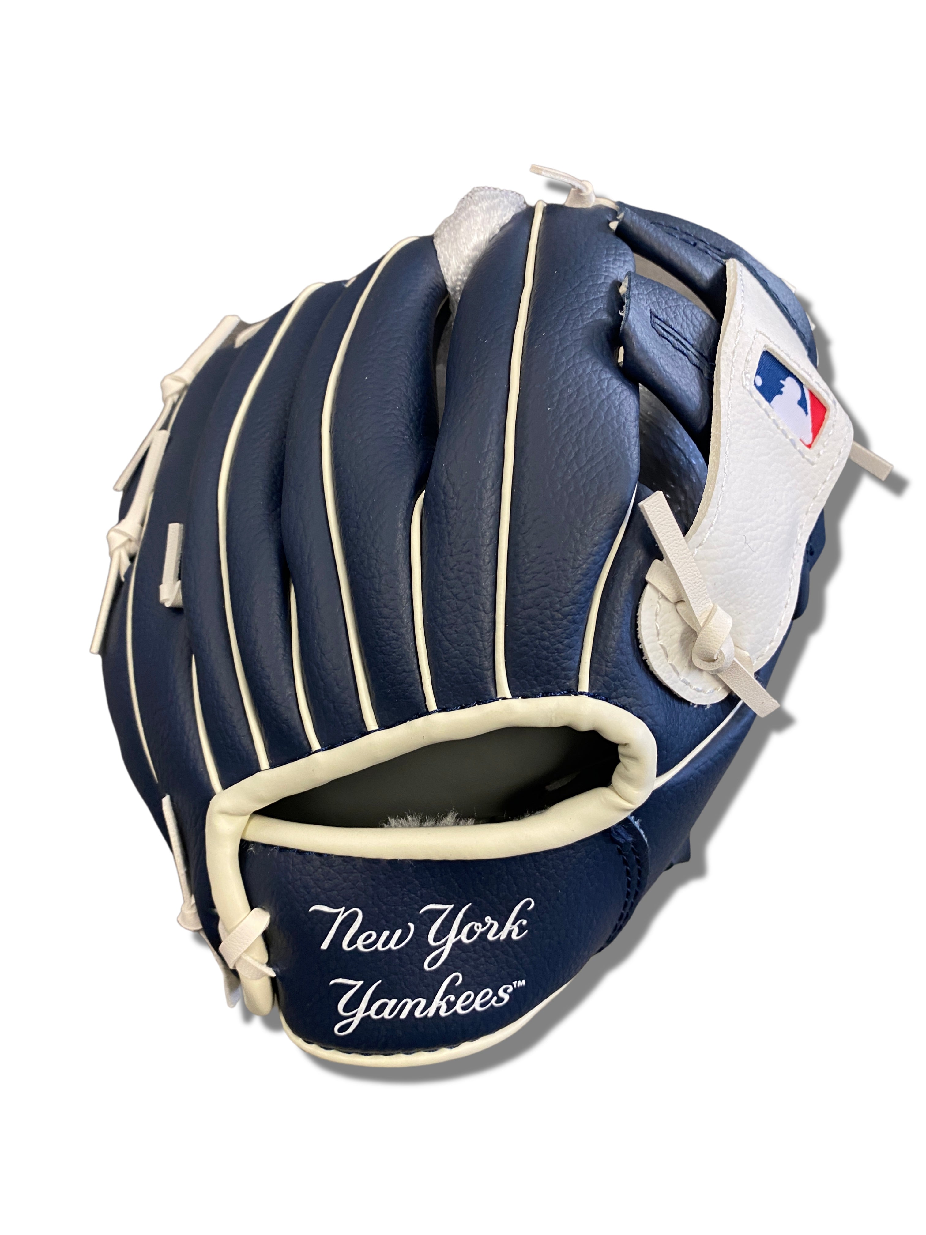 FRANKLIN NEW YORK YANKEES MLB TEAM GLOVES AND BALL SET-NAVY BLUE/WHITE