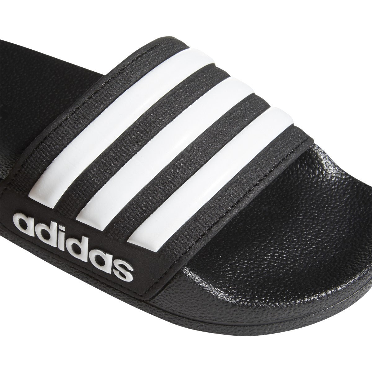 ADIDAS JR ADILETTE SHOWER SLIDES-BLACK/WHITE