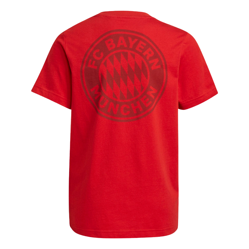 ADIDAS YOUTH BAYERN T-SHIRT- RED