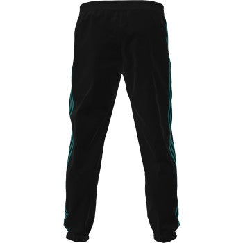 ADIDAS REAL MADRID ICON WOVEN PANTS-BLACK/BLAST EMERALD