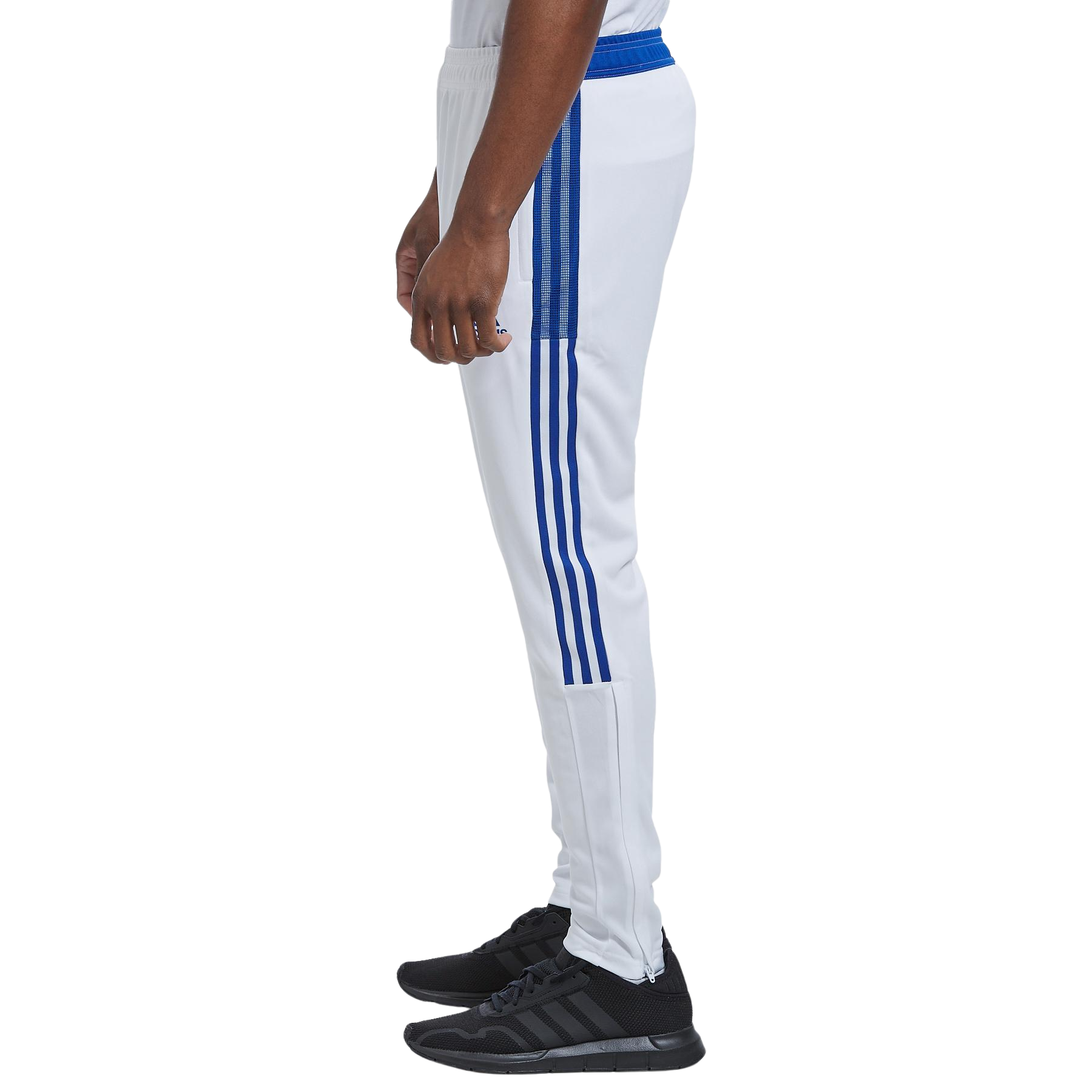 ADIDAS TIRO TRACK PANTS- WHITE/TEAM ROYAL BLUE