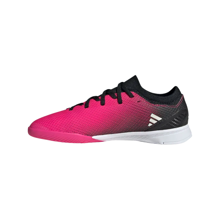 ADIDAS JR X SPEEDPORTAL.3 IC SHOES-Team Shock Pink 2 / Zero Metalic / Core Black