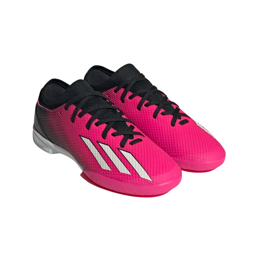 ADIDAS JR X SPEEDPORTAL.3 IC SHOES-Team Shock Pink 2 / Zero Metalic / Core Black