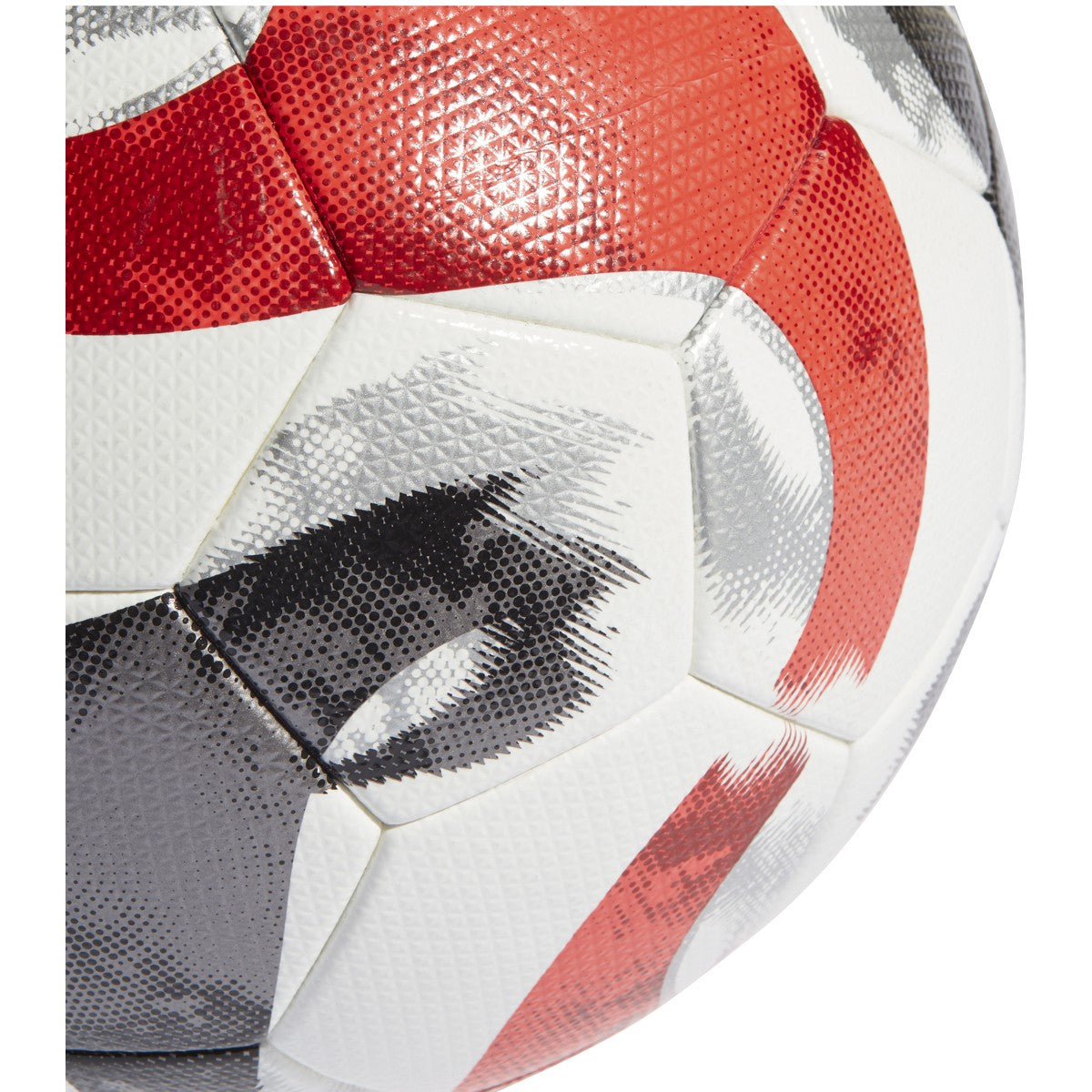 Adidas Tiro Pro Soccer Ball-White / Black / Iron Metallic / Power Red