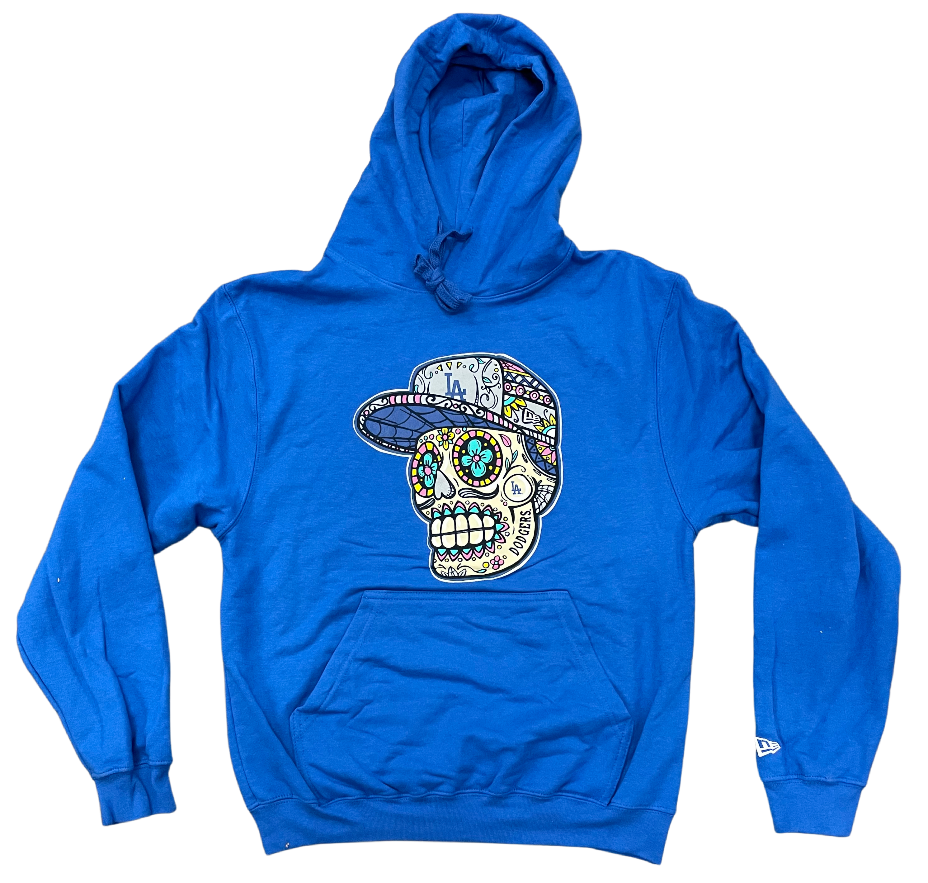 NEW ERA LOS ANGELES DODGERS SUGAR SKULL HOODIE-ROYAL