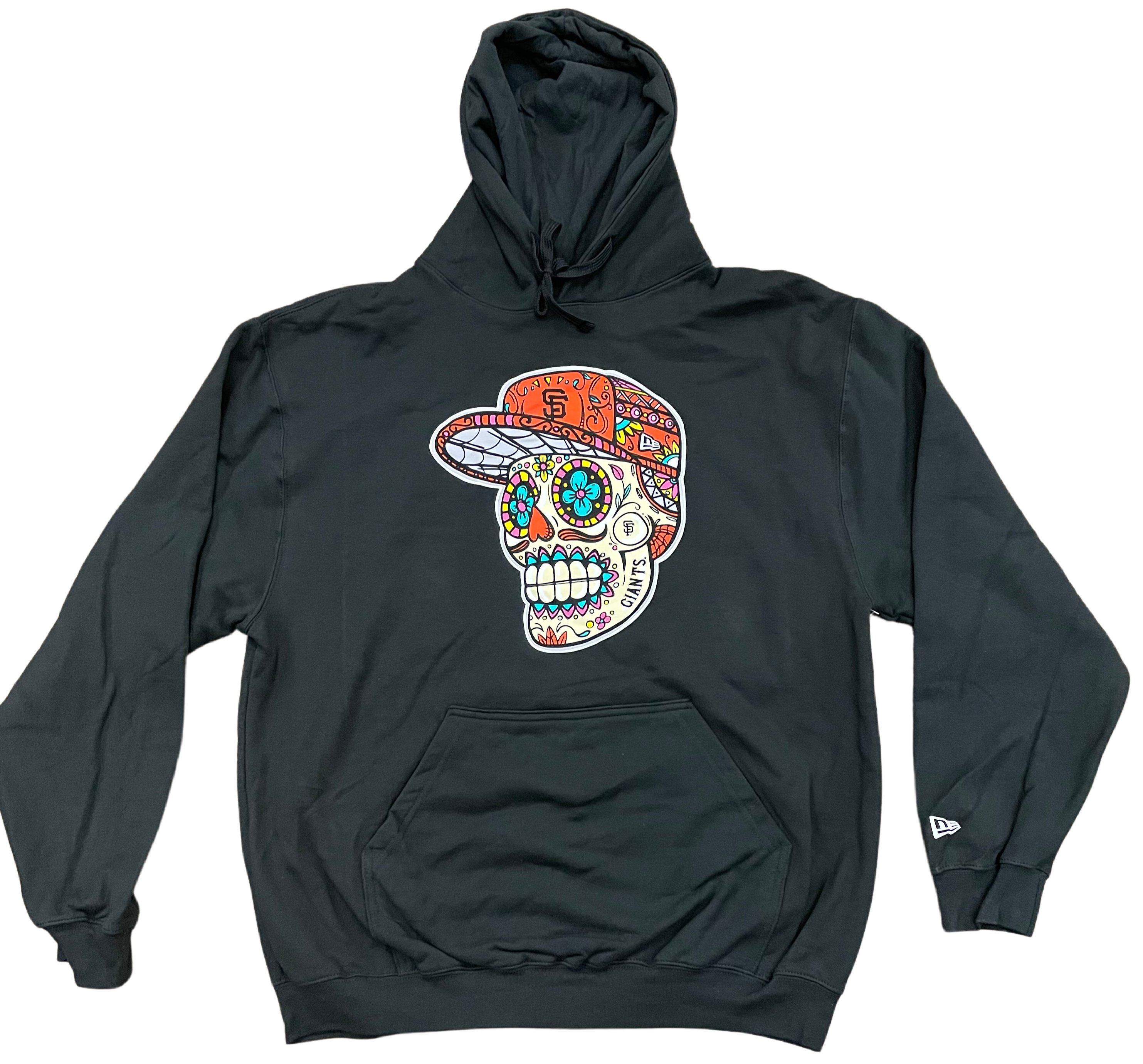 NEW ERA SAN FRANCISCO GIANTS SUGAR SKULL HOODIE-BLACK