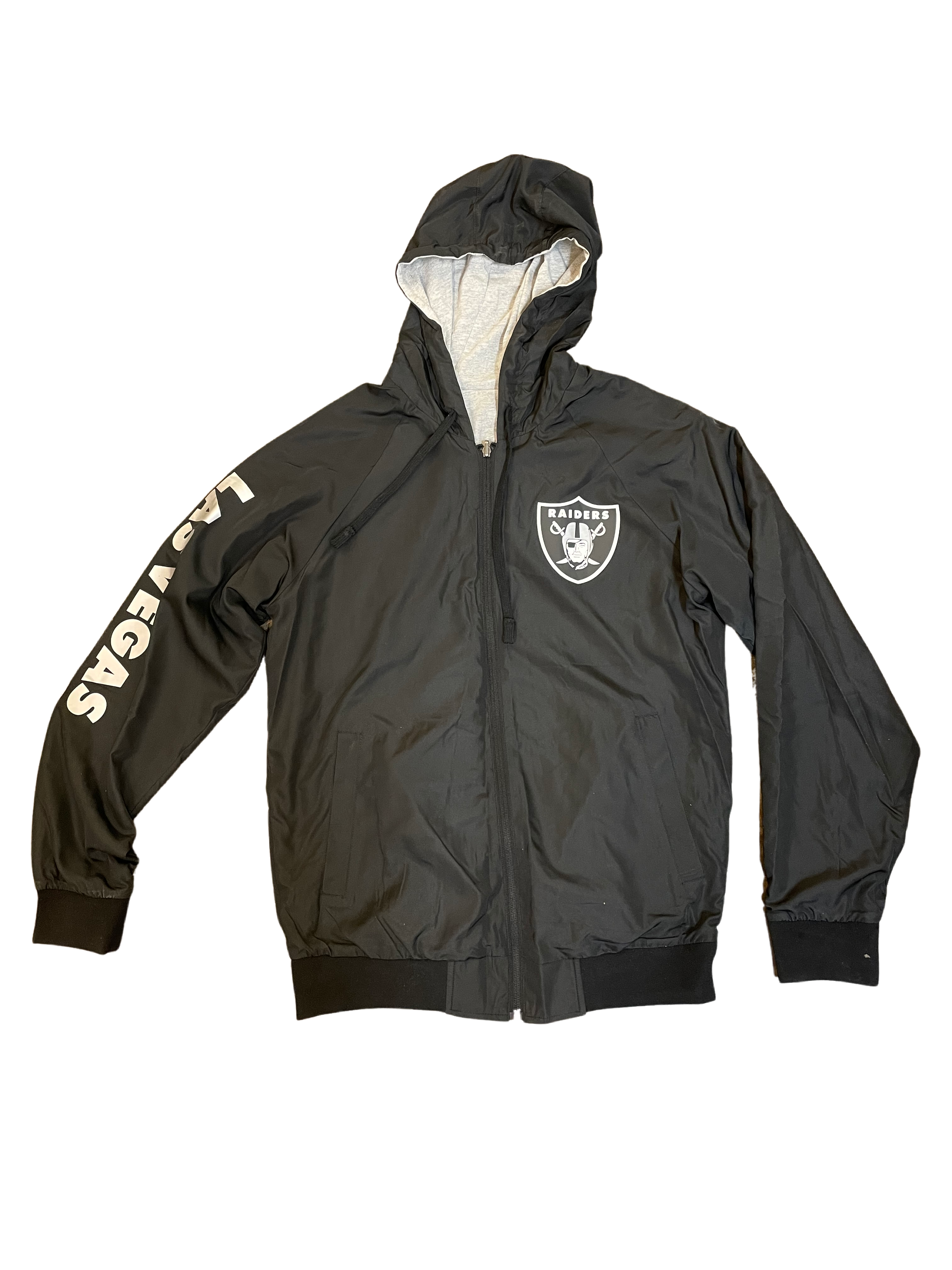 GIII Las Vegas Raiders Wild Pitch Full Zip Reversible Jacket