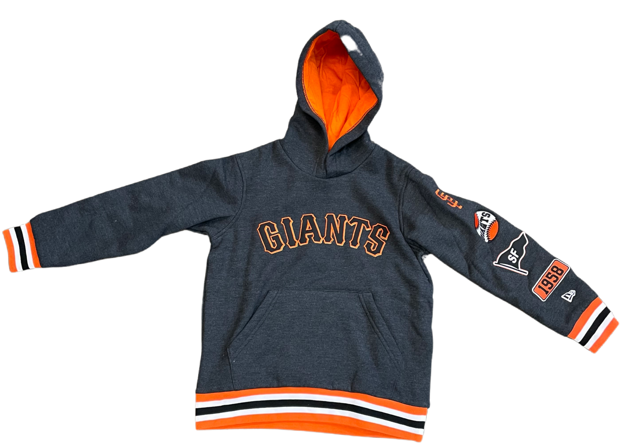 New Era Youth San Francisco Giants Fleece Performance Pullover Hoodie