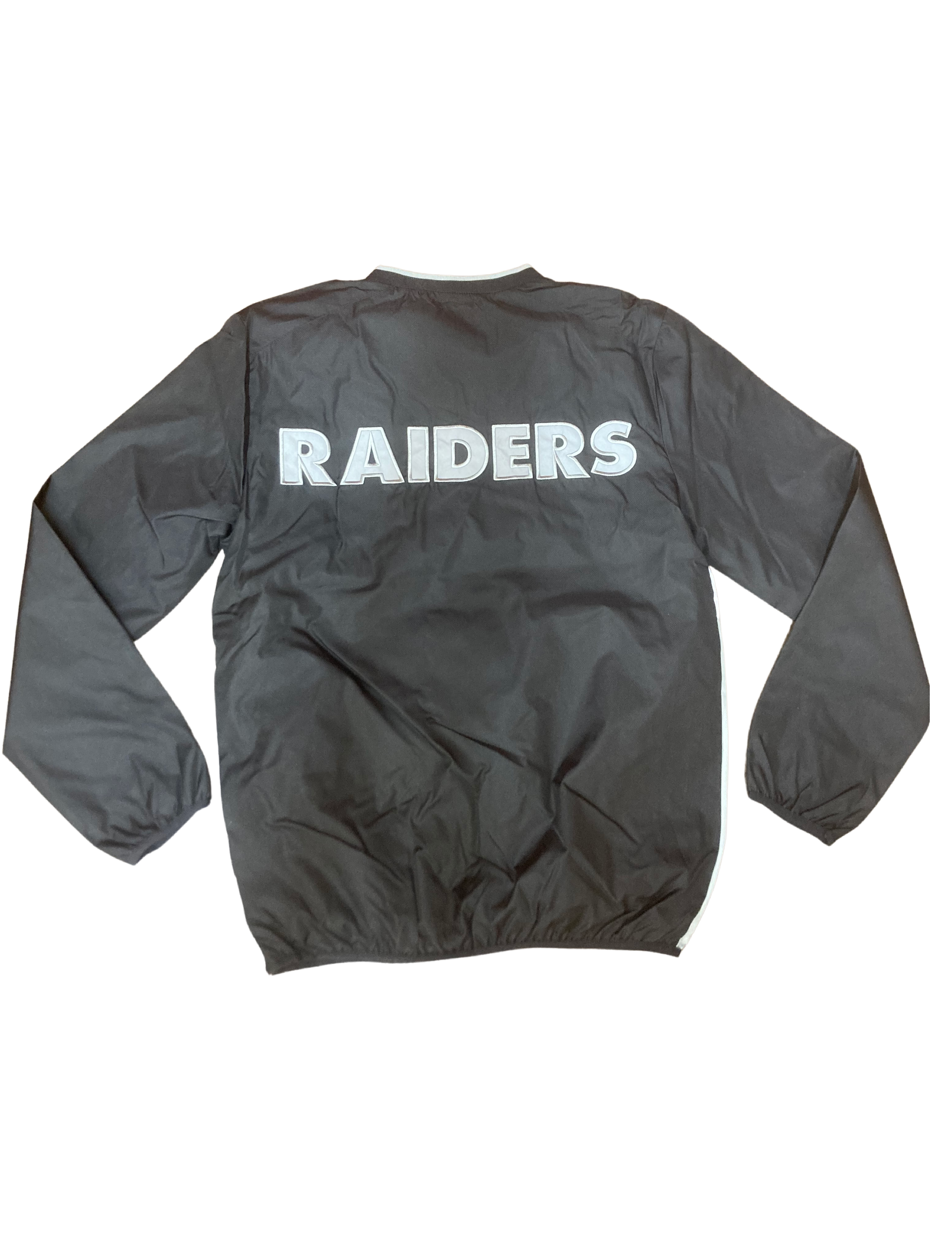 Las Vegas Raiders G-III Home Team V-Neck Pullover - Grey/Black/White