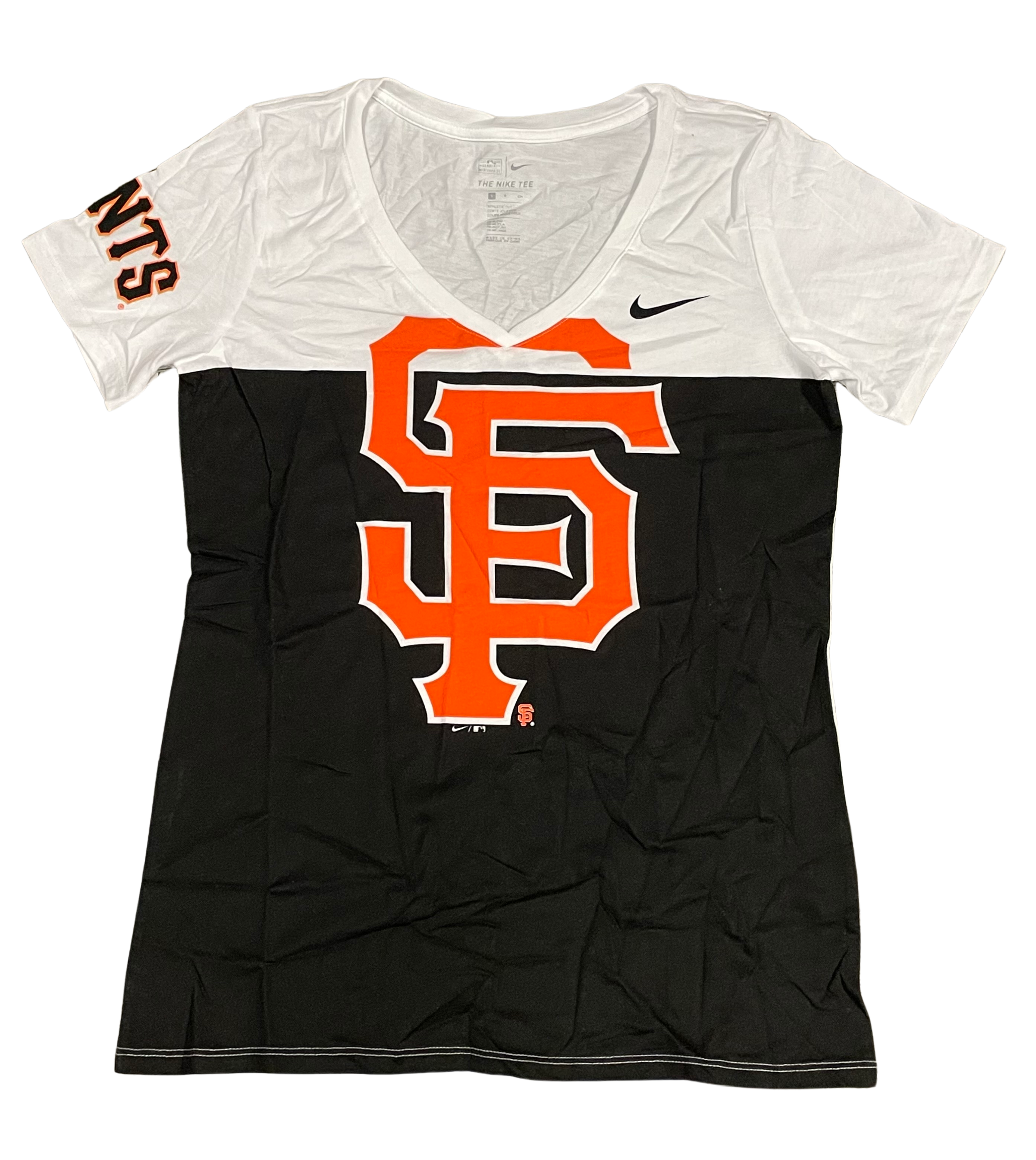 Nike Women's San Francisco Giants Tri-Blend V-Neck T-Shirt