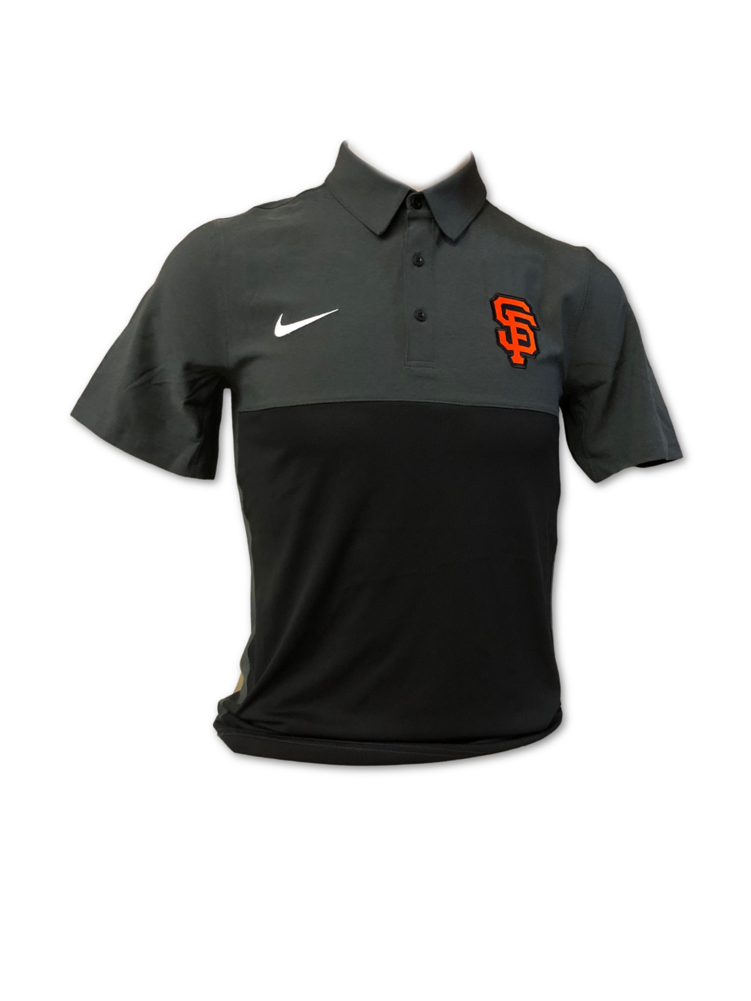 NIKE SAN FRANCISCO GIANTS POLO -GREY/BLACK