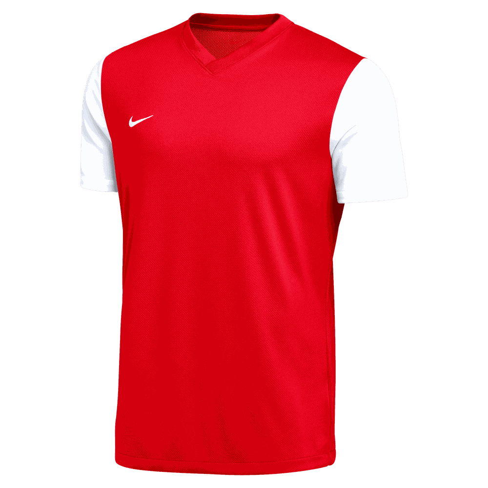 Nike Dri-Fit Short Sleeve Tiempo Premier II Jersey-University Red/White