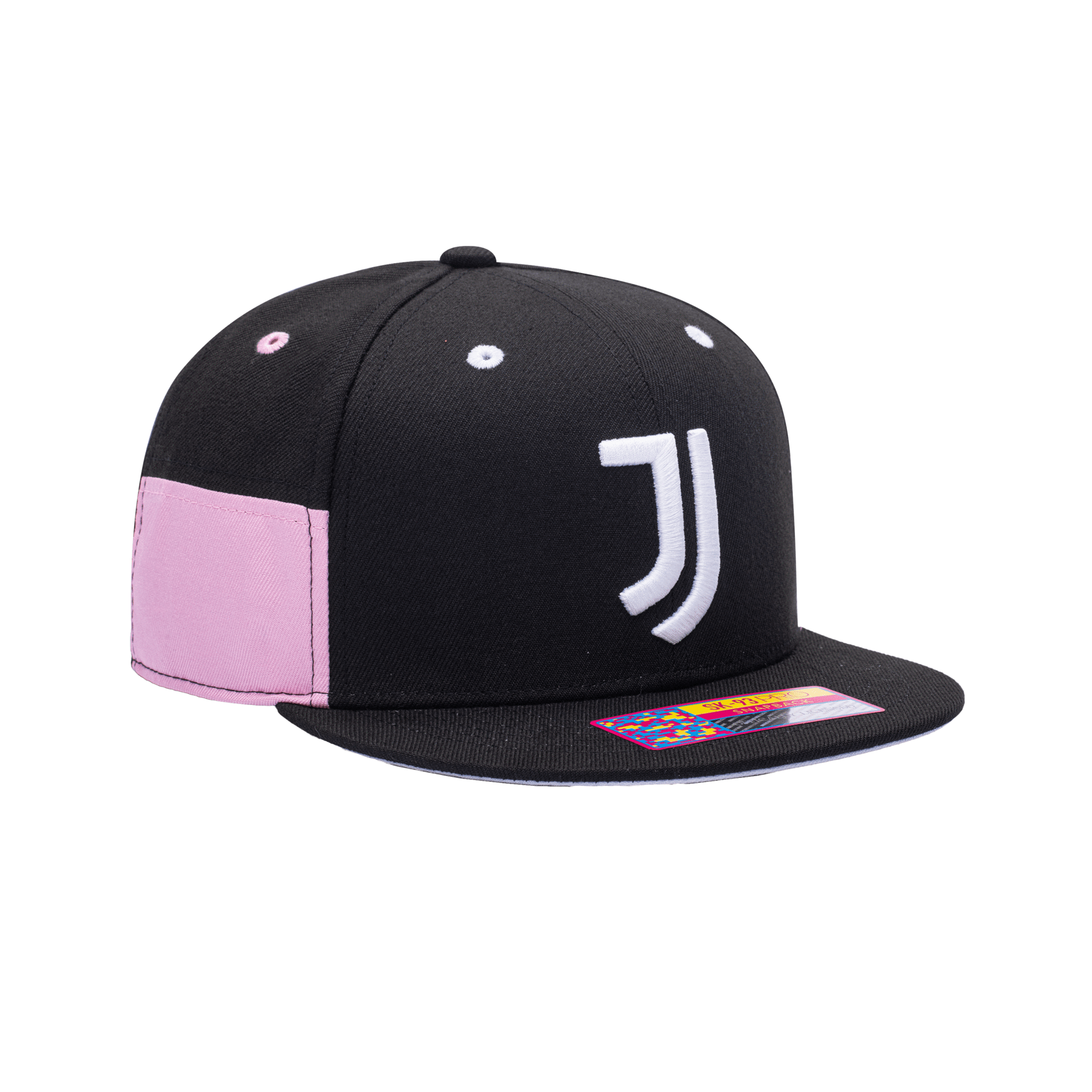 FI COLLECTION JUVENTUS TRUITT SNAPBACK HAT-BLACK/PINK