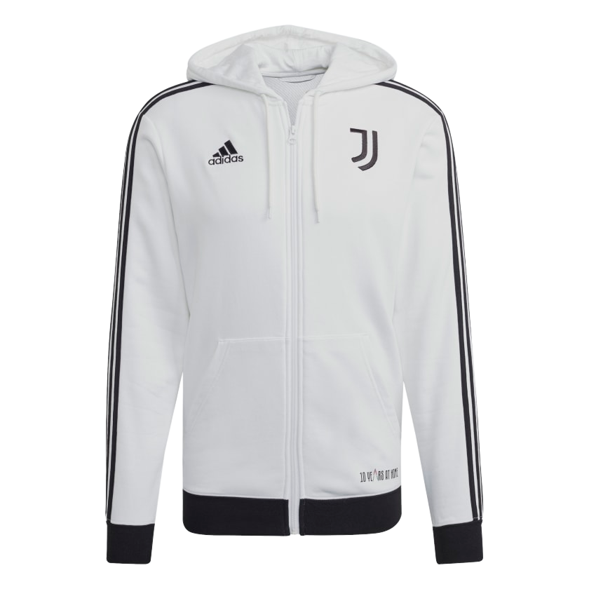 ADIDAS JUVENTUS 3-STRIPES FULL-ZIP HOODIE