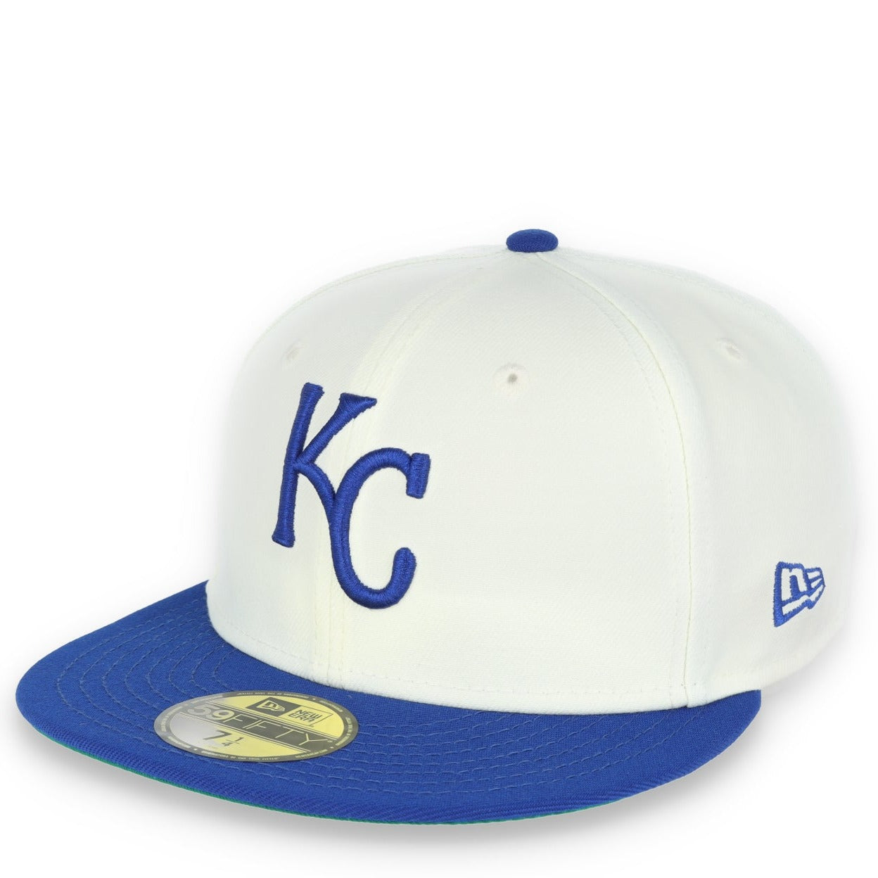 New Era Kansas City Royals 1985 World Series Patch 59FIFTY Fitted Ivory Hat