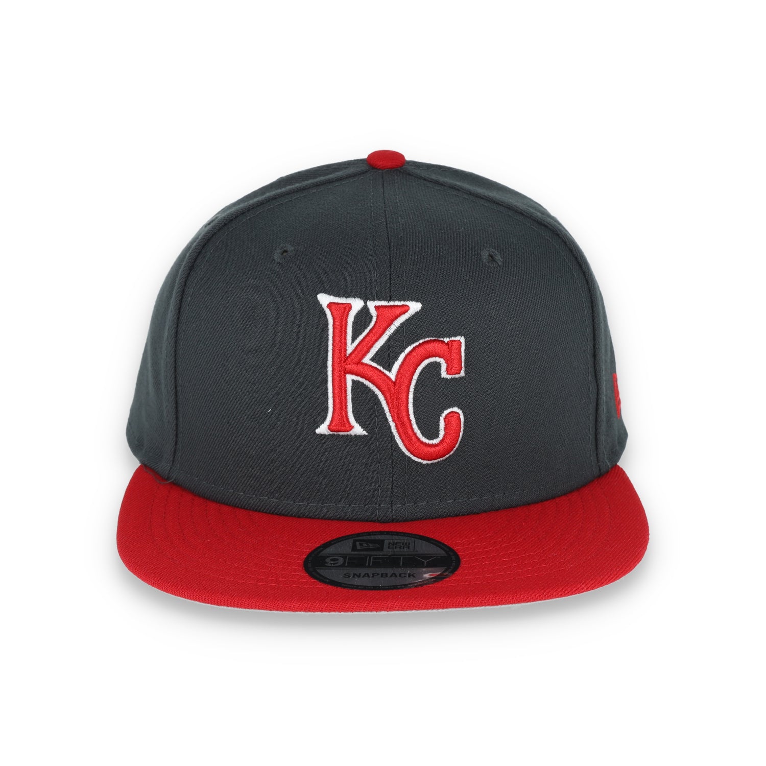 New Era Kansas Royals 2-Tone Color Pack 9Fifty Snapback Hat- Grey/Scarlet