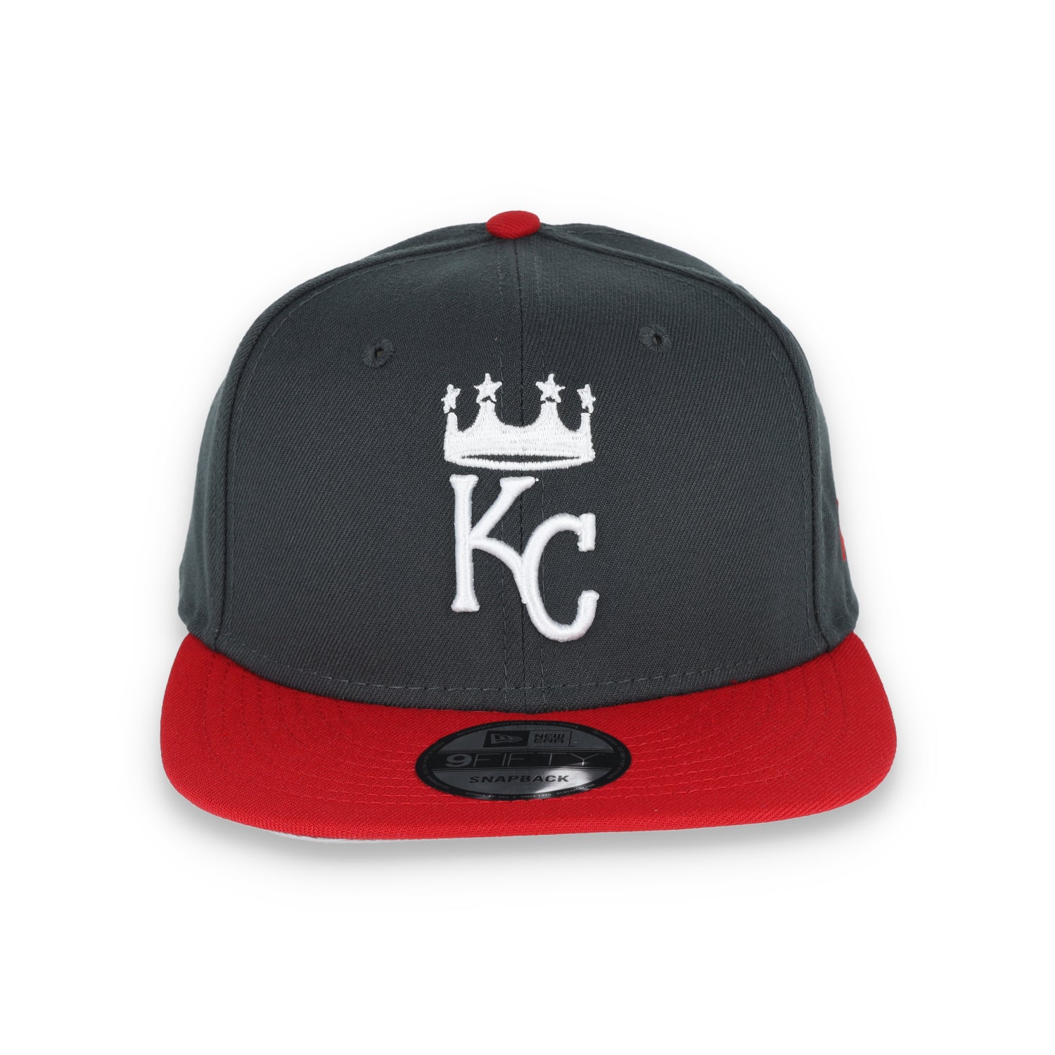 New Era Kansas Royals 2-Tone Color Pack 9Fifty Snapback Hat- Grey/Scarlet