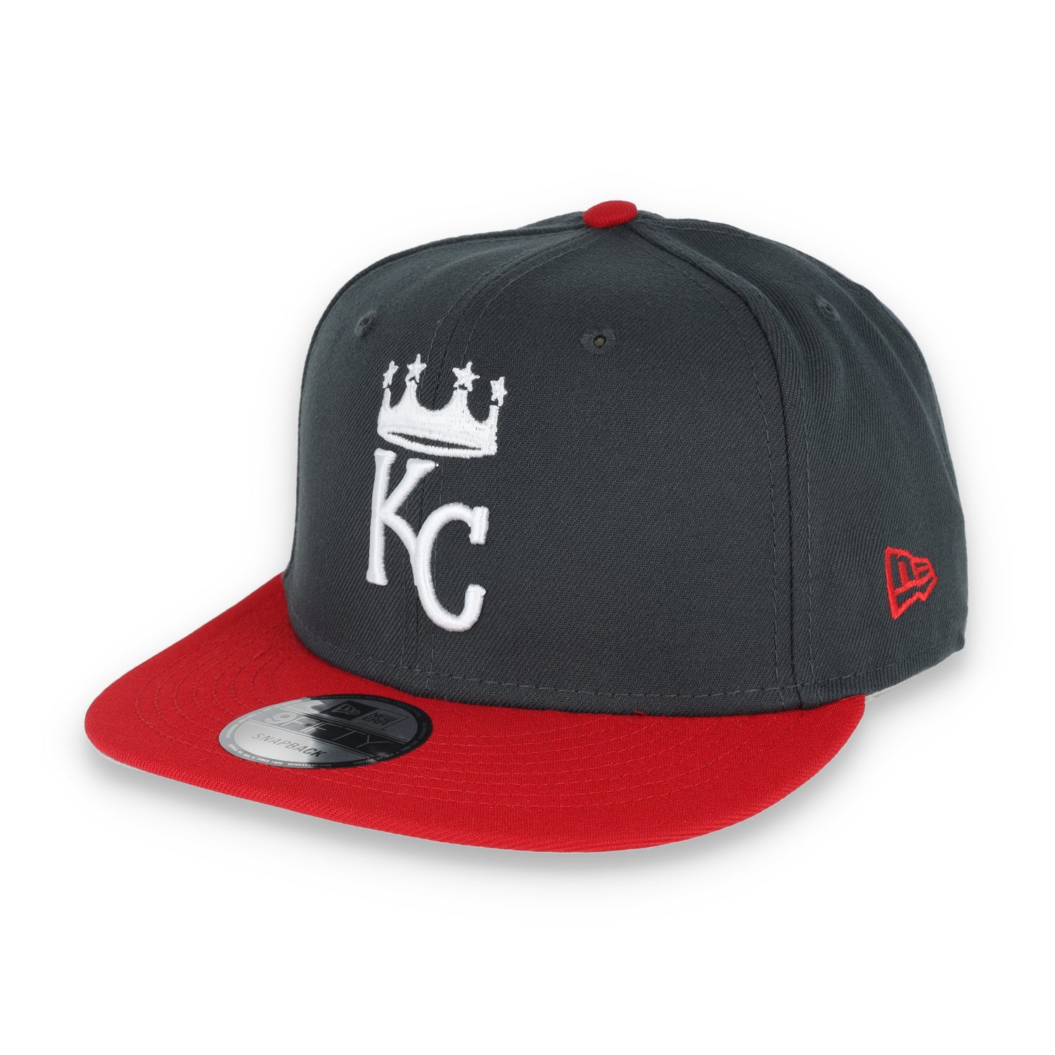 New Era Kansas Royals 2-Tone Color Pack 9Fifty Snapback Hat- Grey/Scarlet