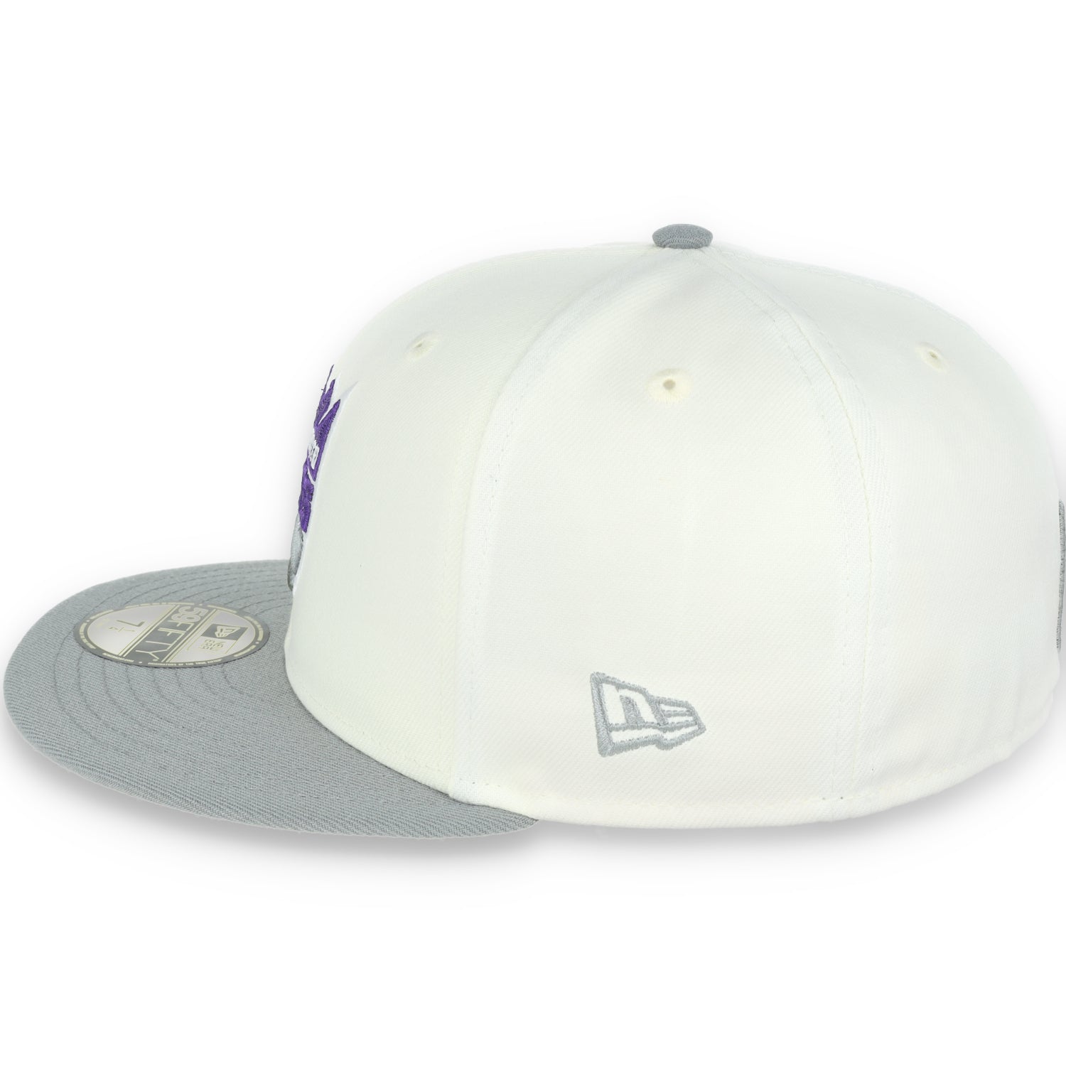 New Era Sacramento Kings Retro E1 59Fifty Fitted Hat-Cream/Purple