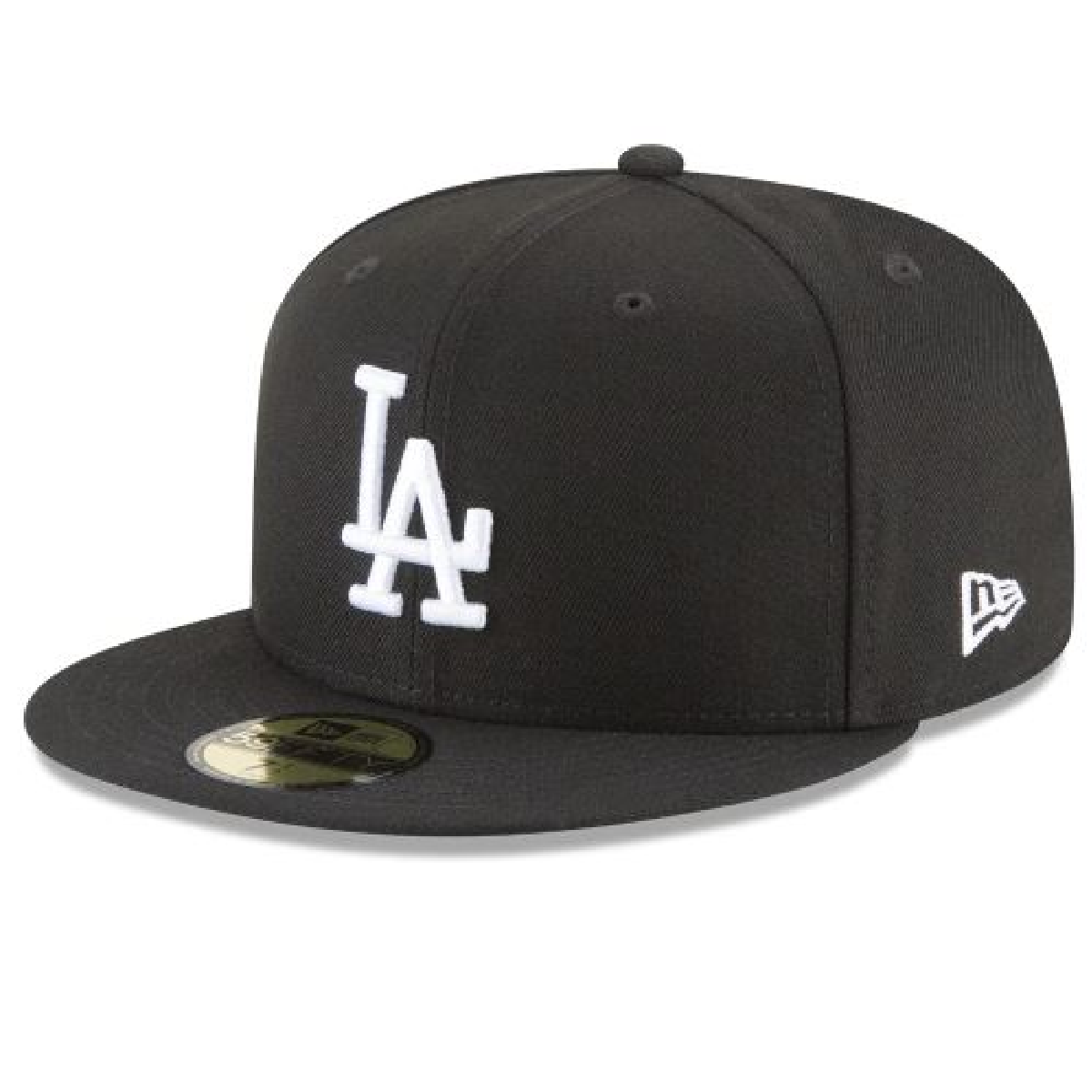 Los Angeles Dodgers NEW ERA BASIC COLLECTION FITTED 59FIFTY-BLACK AND WHITE