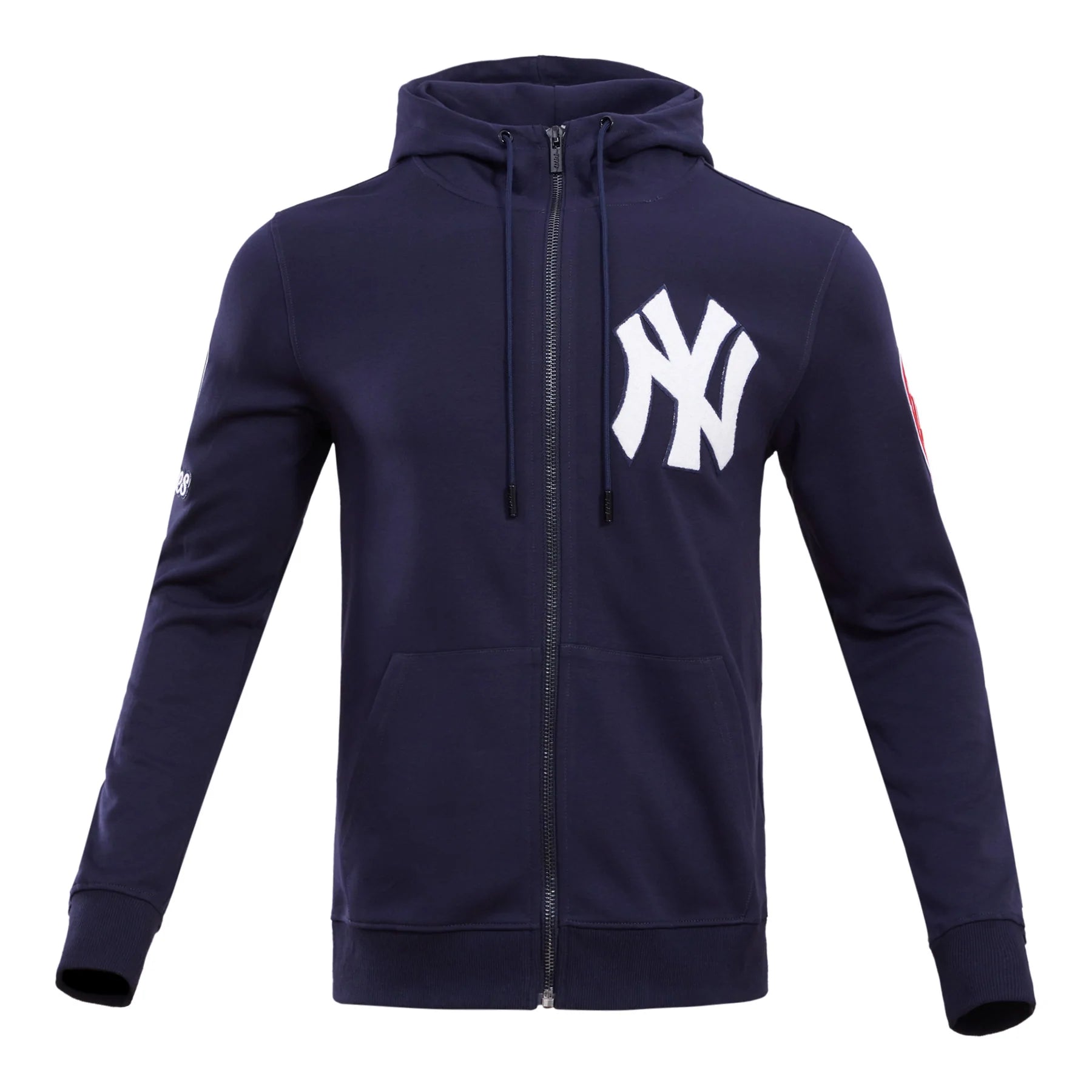 New York Yankees Men's Pro Standard 4-Hit Full-Zip Hoodie-Nevy