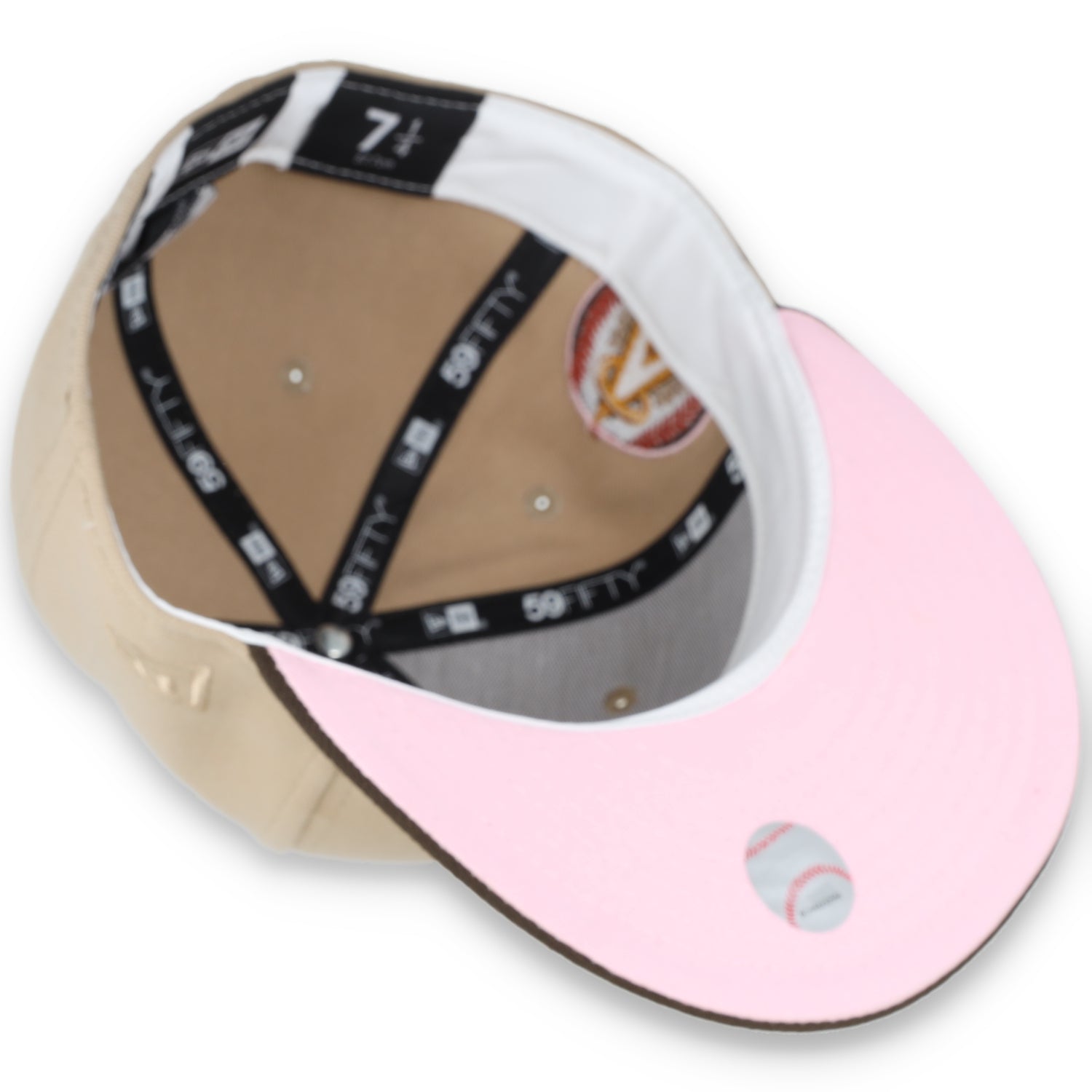 New Era California Angels 25TH ANNIVERSARY 59FIFTY FITTED HAT-CAMEL/BURNT WOOD